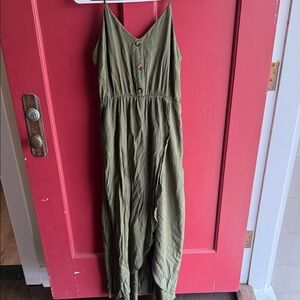 SHEIN Olive Green Maxi Dress